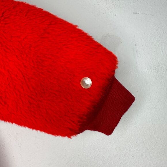 Vintage 60s Montgomery Ward‎ Baby One Piece Christmas Holiday Santa Hood Red - Picture 5 of 16